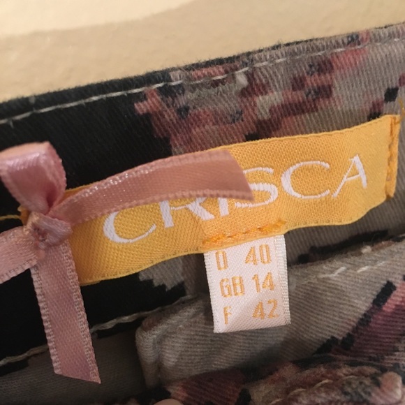 Dusty Pink Floral Skinny Jeggings - Picture 3 of 4